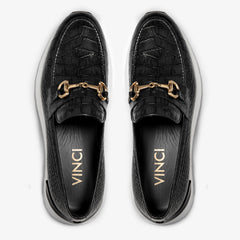 The Padova Black Leather Sneaker