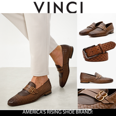 The Vatra Tan Woven Double Monk Strap Shoe