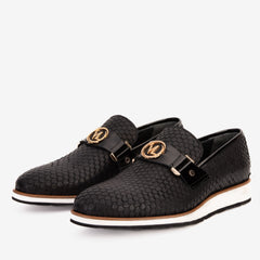 The Legacy Black Leather Casual Loafer Shoe