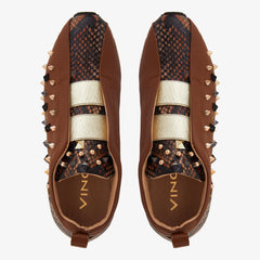 The Infanta Tan Spike Leather Sneaker Limited Edition