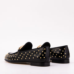 The Jupiter Shoe Black Spike Leather Bit Dress Loafer Limited Edition Shoe