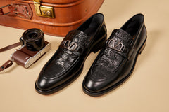 Amsterdam Black Bit Loafer Shoe