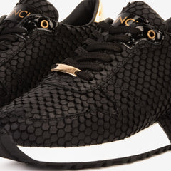The Majesty Black Gold Leather Sneaker