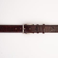 The Empire Burgundy Leather Belt