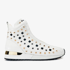 The Infanta High-Top White Spike Leather Sneaker Limited Edition