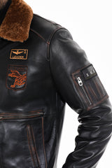 The Northway Vintage Black Lambskin Leather Jacket