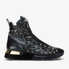The Infanta High-Top Black Spike Leather Sneaker Limited Edition
