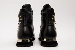 The Infanta High-Top Black Spike Leather Sneaker Limited Edition