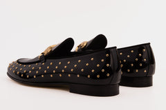 The Jupiter Shoe Black Spike Leather Bit Dress Loafer Limited Edition Shoe