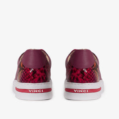 The Burano Purple Fuchsia Leather Sneaker