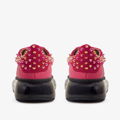 The Venezia Fuchsia Leather Sneaker