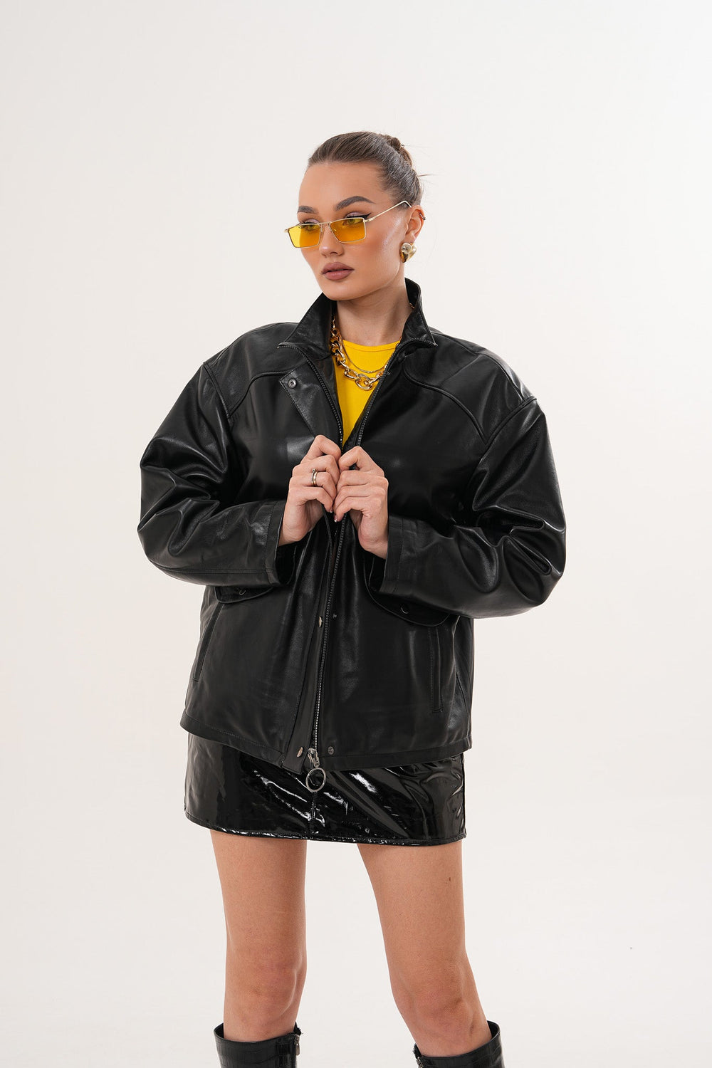The Nox Black Leather Jacket