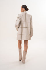 The Prado Reversible Cream Leather Jacket