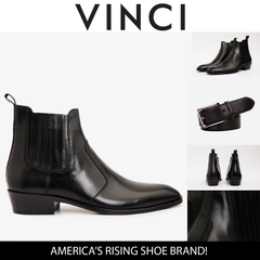 The Sorhag Black Leather Dress Boot