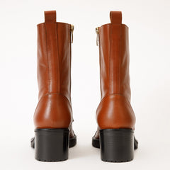 The Tuna Tan Leather Mid Calf Boot