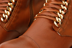 The Tuna Tan Leather Mid Calf Boot