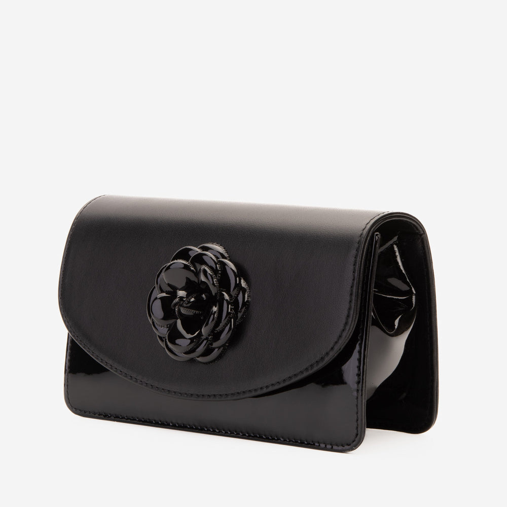 The Diva Black Leather Handbag