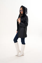 The Portofino Black Reversible Shearling Jacket