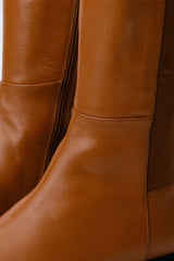 The Harmony Belle Tan Leather Knee High Boot