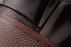 The Everest Burgundy Burneshed Leather Cap Toe Dress Loafer Shoe
