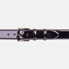 The Dodoma Navy Patent Leather Belt