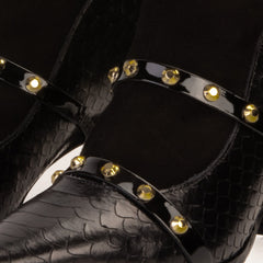 The Valentina Leather Block Heel Boot