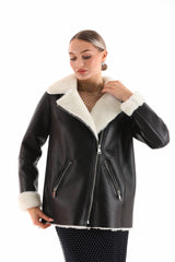 The Prague Black White Leather Jacket