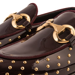 The Jupiter Shoe Burgundy Spike Leather Bit Dress Loafer Limited Edition Shoe