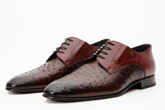 The Porto Alegre Burgundy Leather Derby Shoe