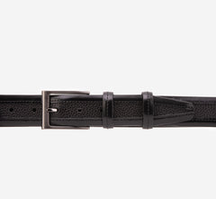 The Everest Rockwell Black Leather Belt