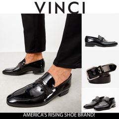 The Dodoma Black Patent Leather Loafer Shoe