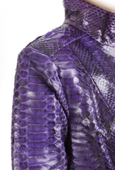 The Rubert Purple Pyht Leather Jacket