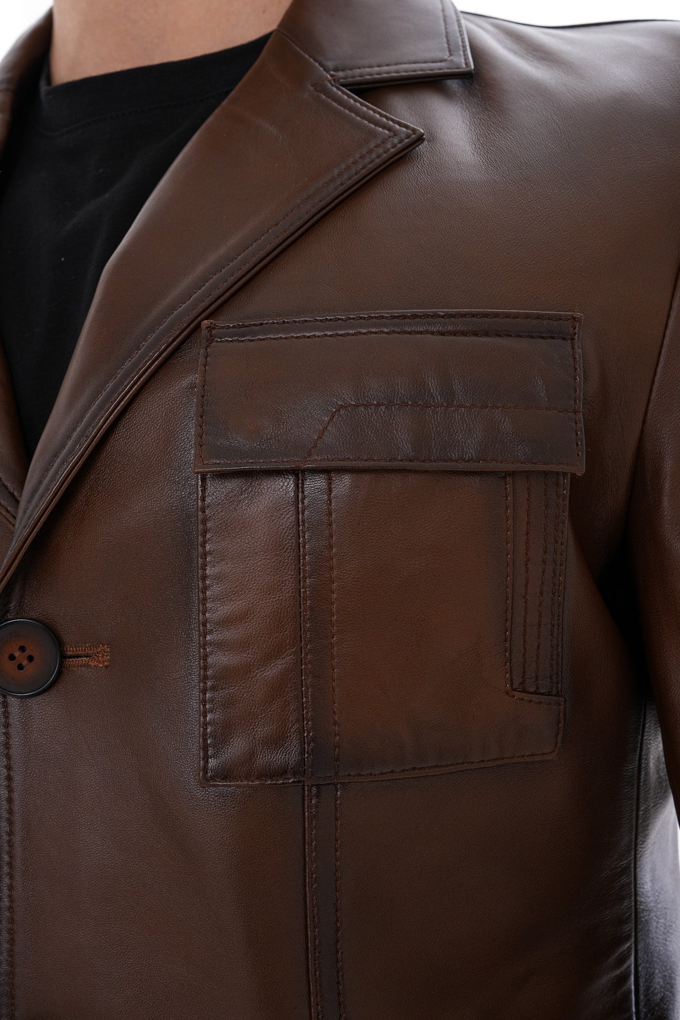 The Ravenna Brown Leather Jacket