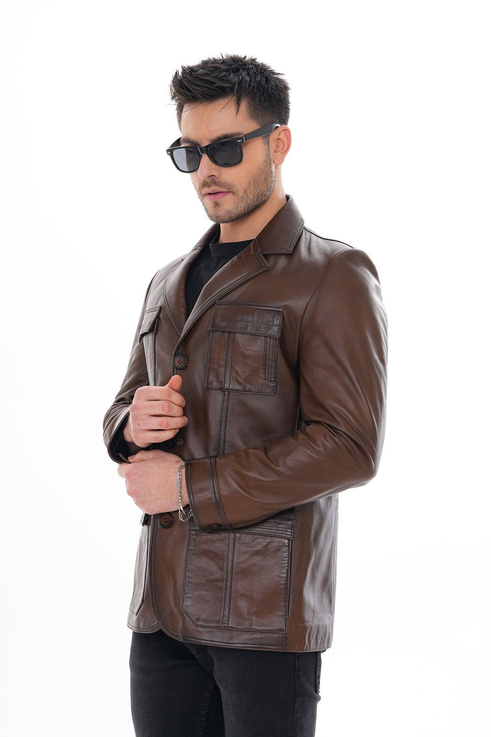 The Ravenna Brown Leather Jacket