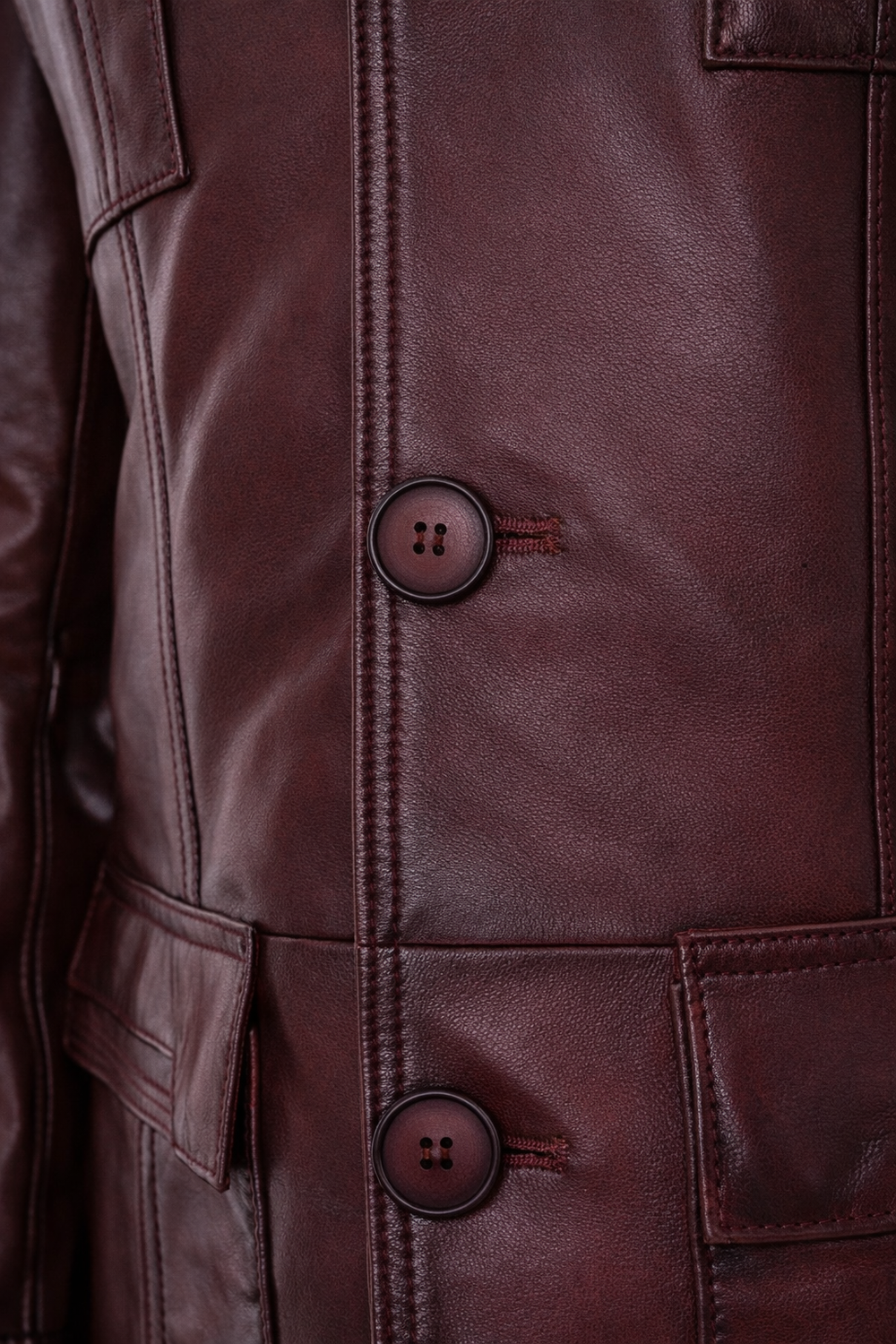 The Ravenna Burgundy Leather Jacket