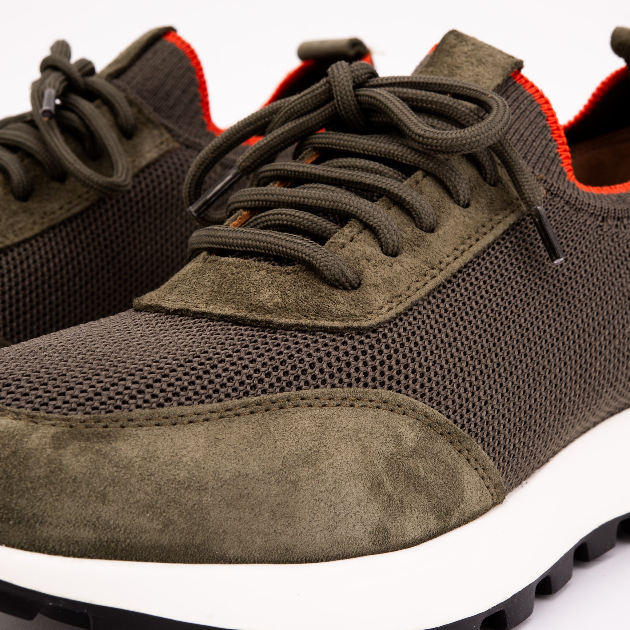 The Berlin Green Suede Leather Sneaker