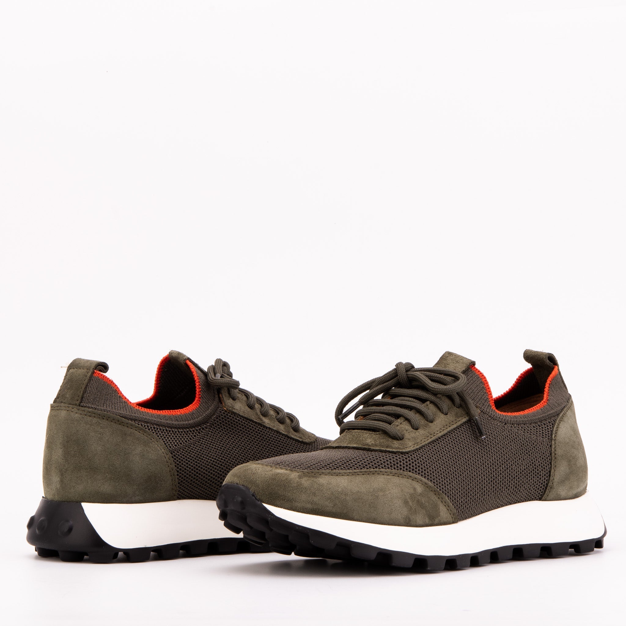 The Berlin Green Suede Leather Sneaker