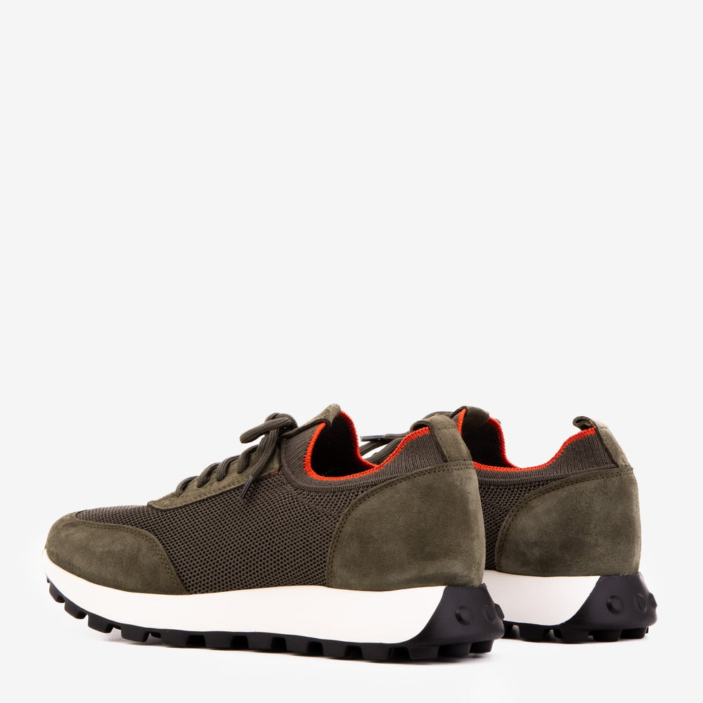 The Berlin Green Suede Leather Sneaker