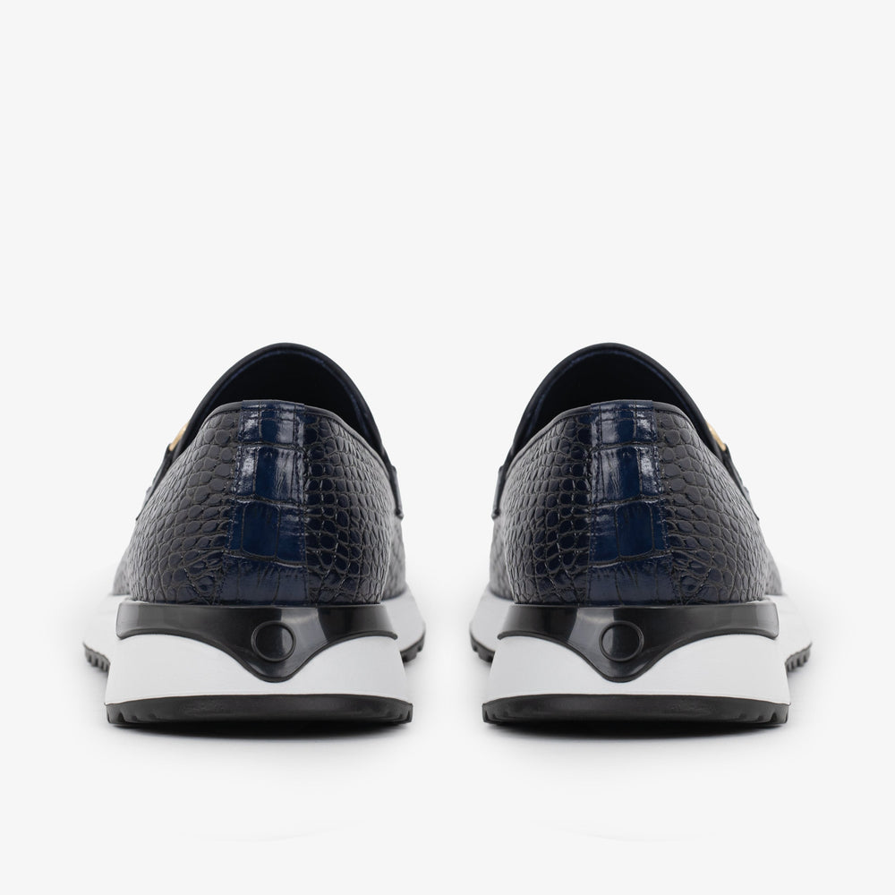 The Padova Navy Blue Leather Sneaker