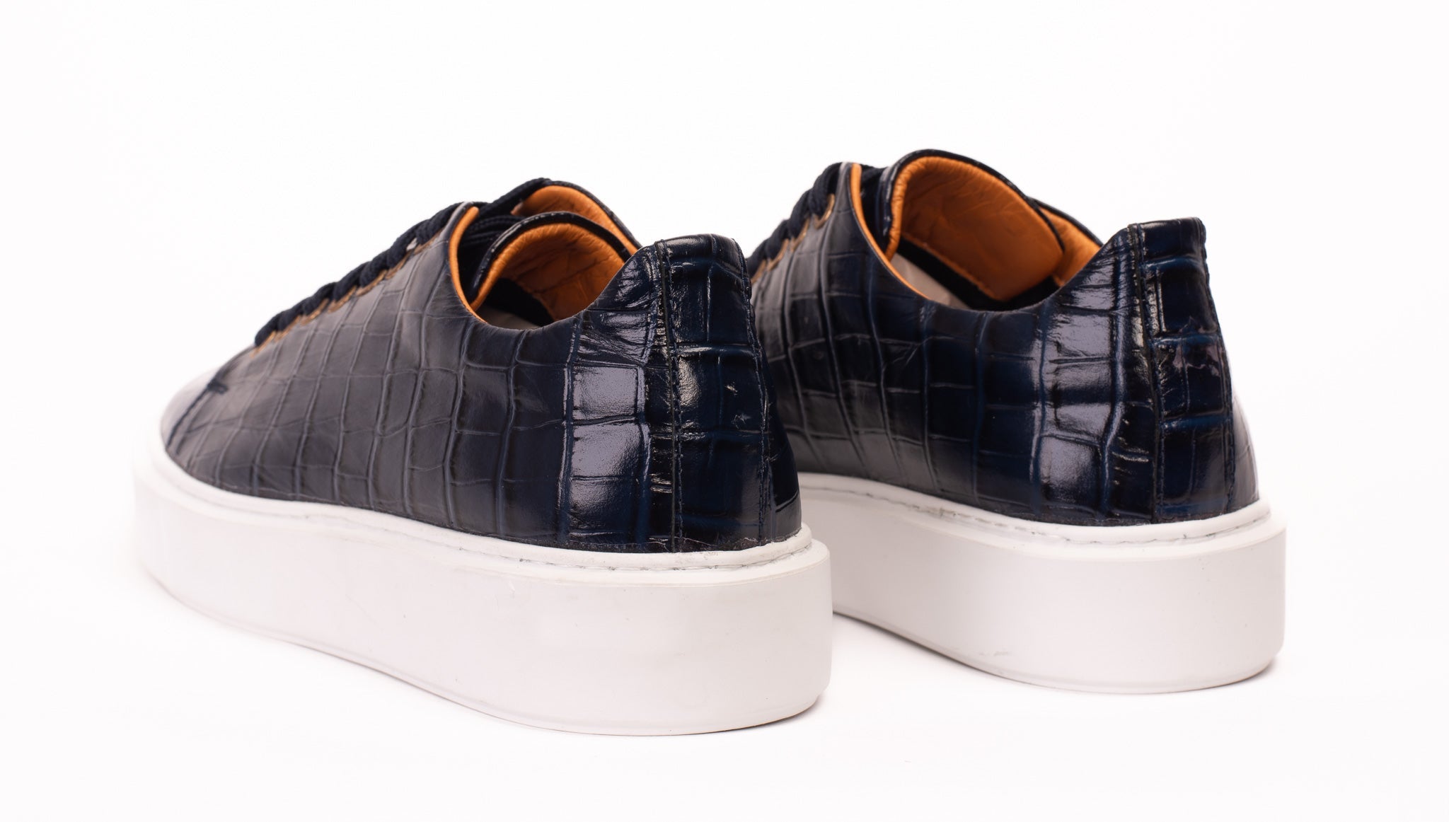 The Dublin Blue Leather Sneaker