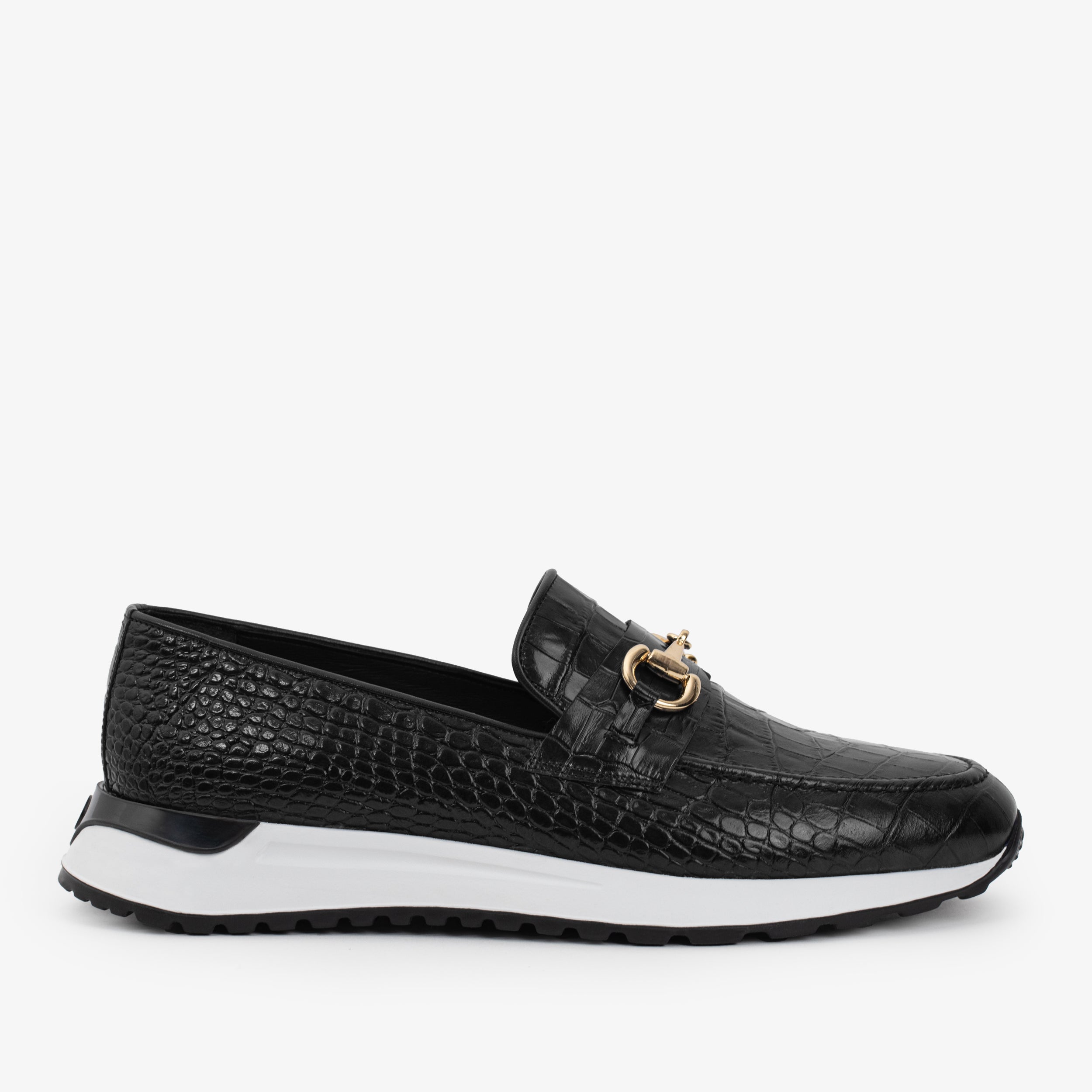 The Padova Black Leather Sneaker