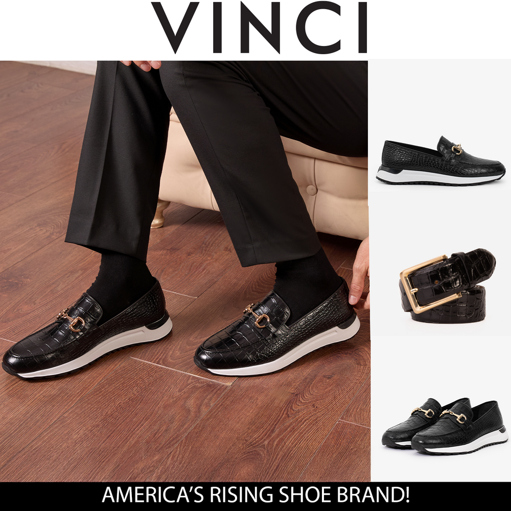 The Padova Black Leather Sneaker