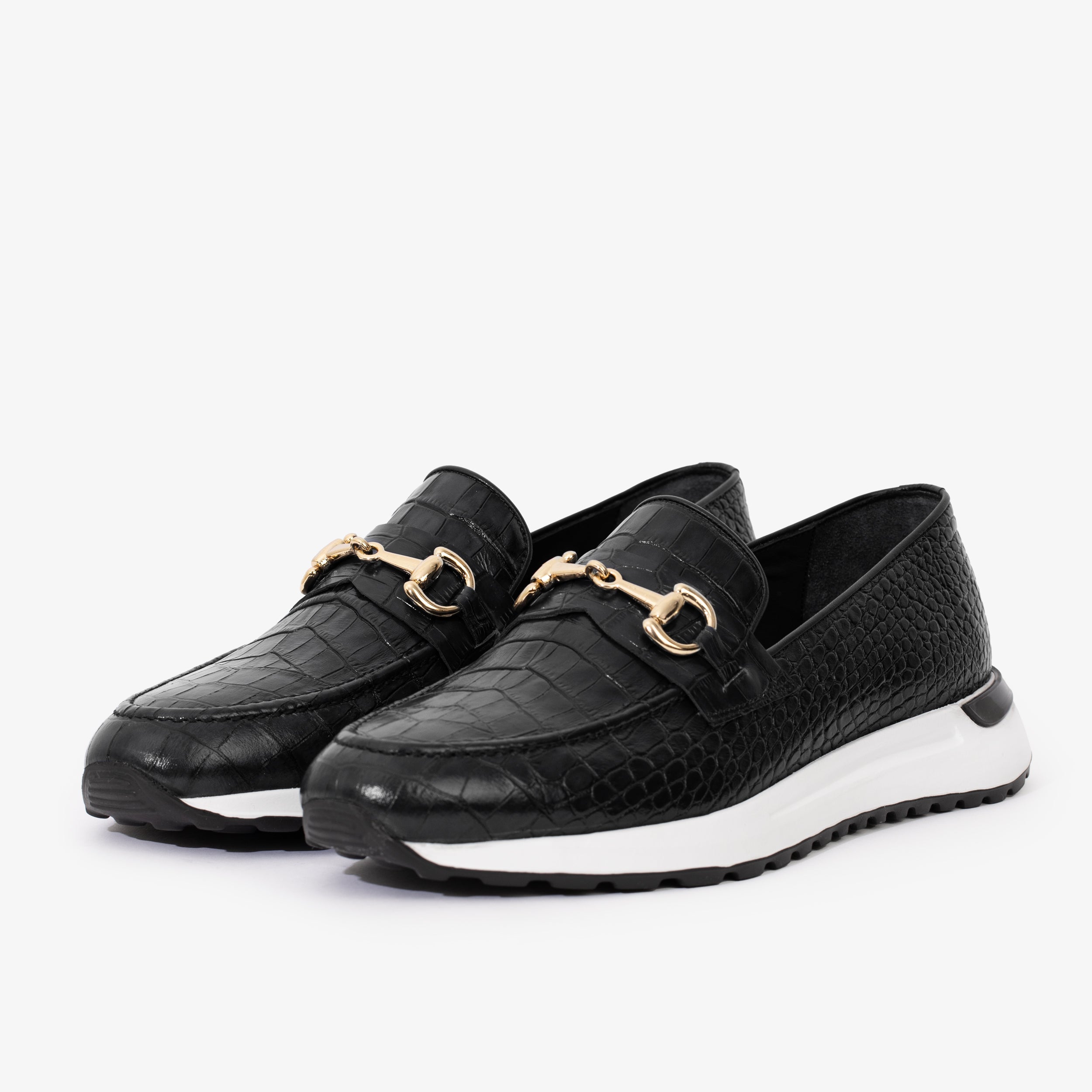 The Padova Black Leather Sneaker