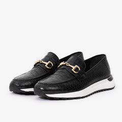 The Padova Black Leather Sneaker