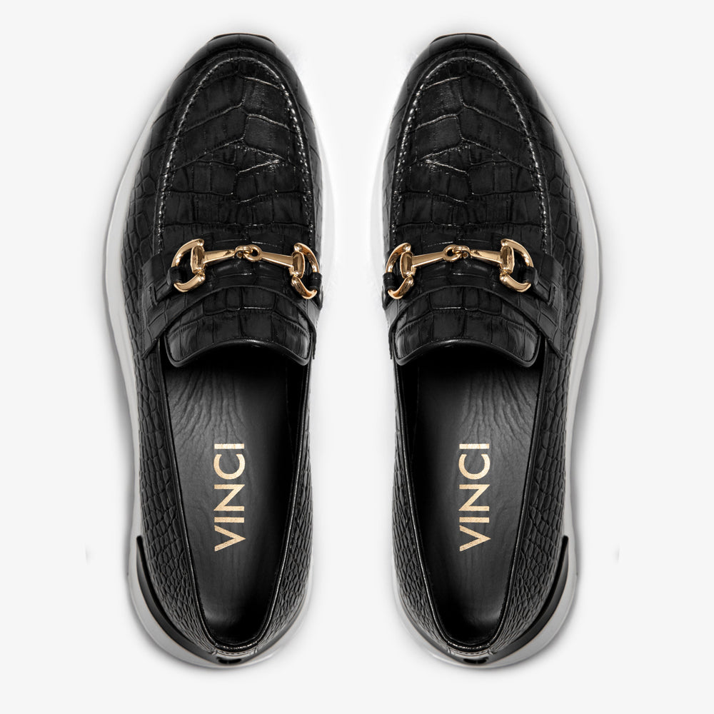 The Padova Black Leather Sneaker