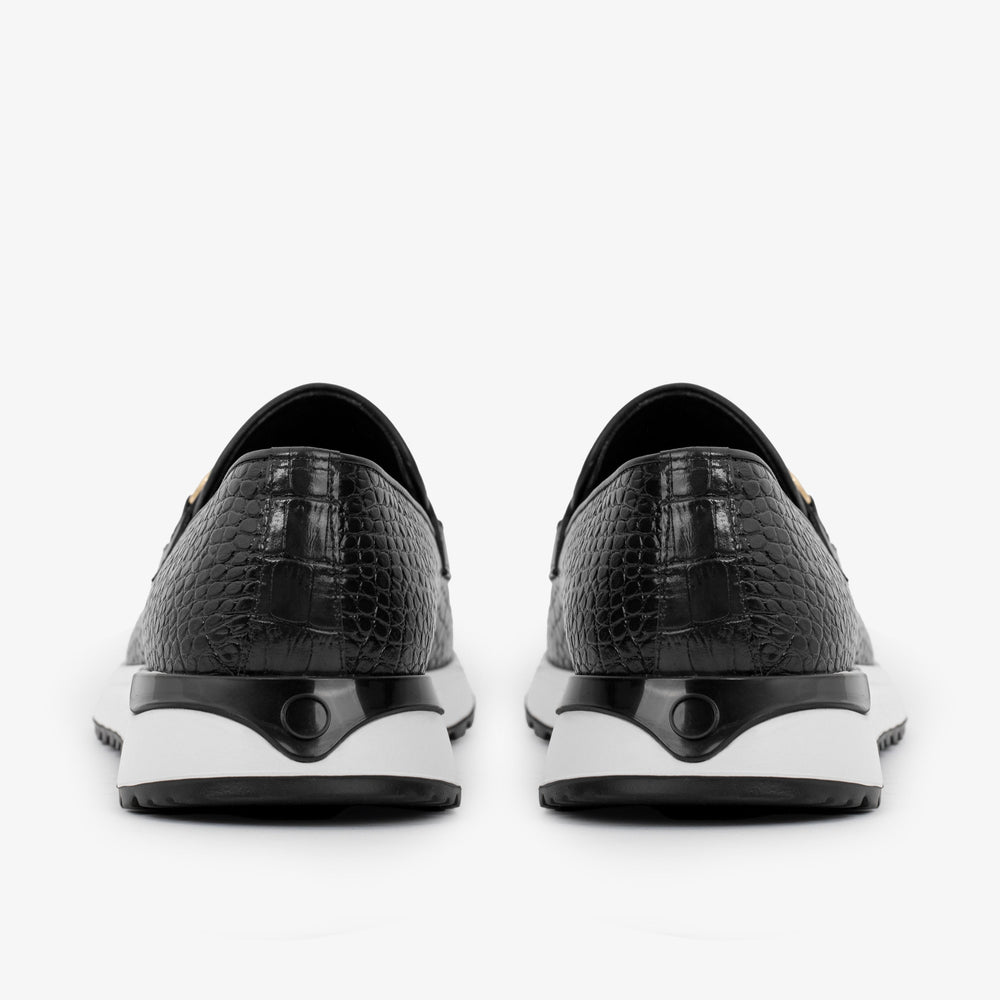 The Padova Black Leather Sneaker