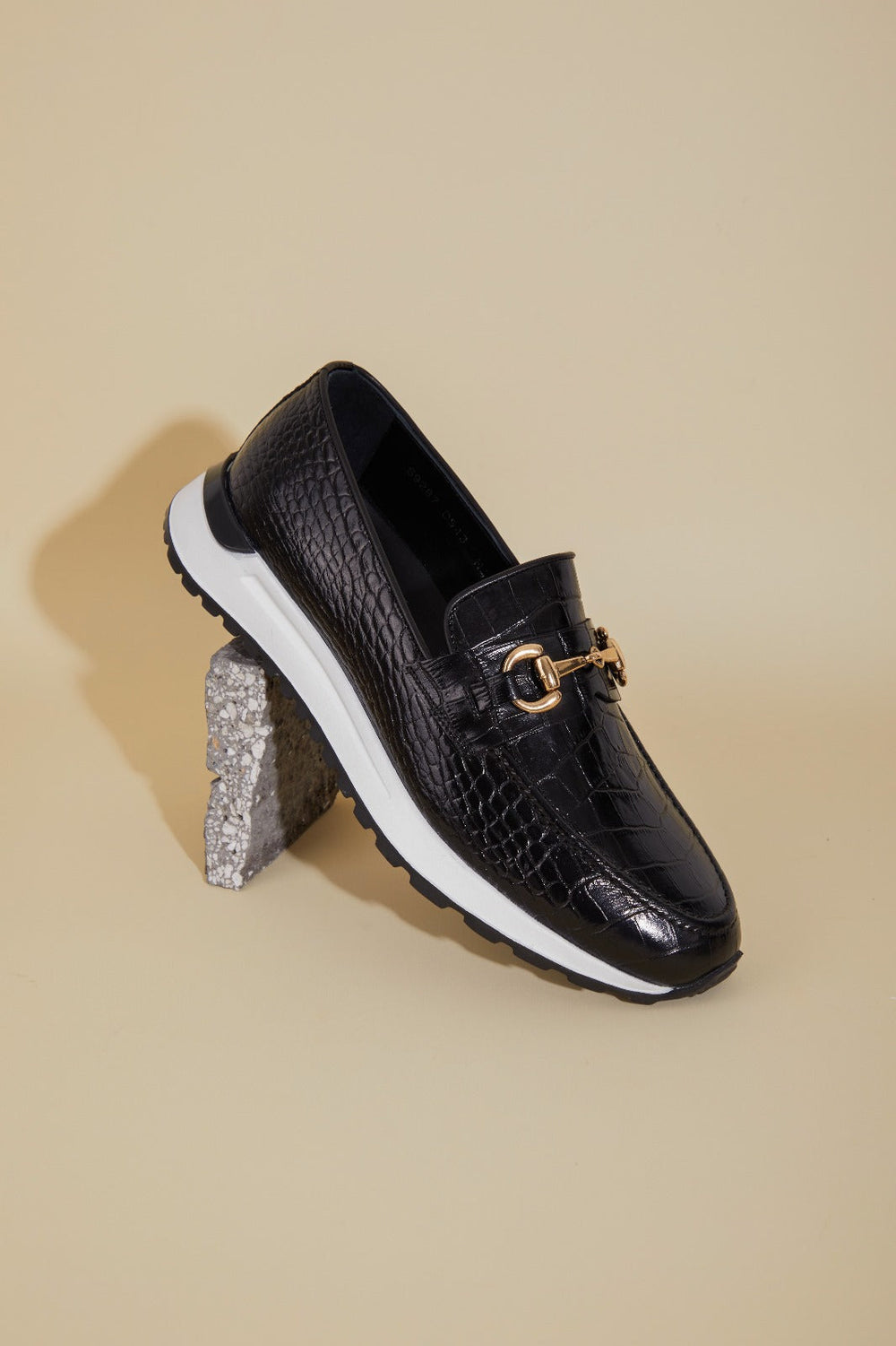 The Padova Black Leather Sneaker