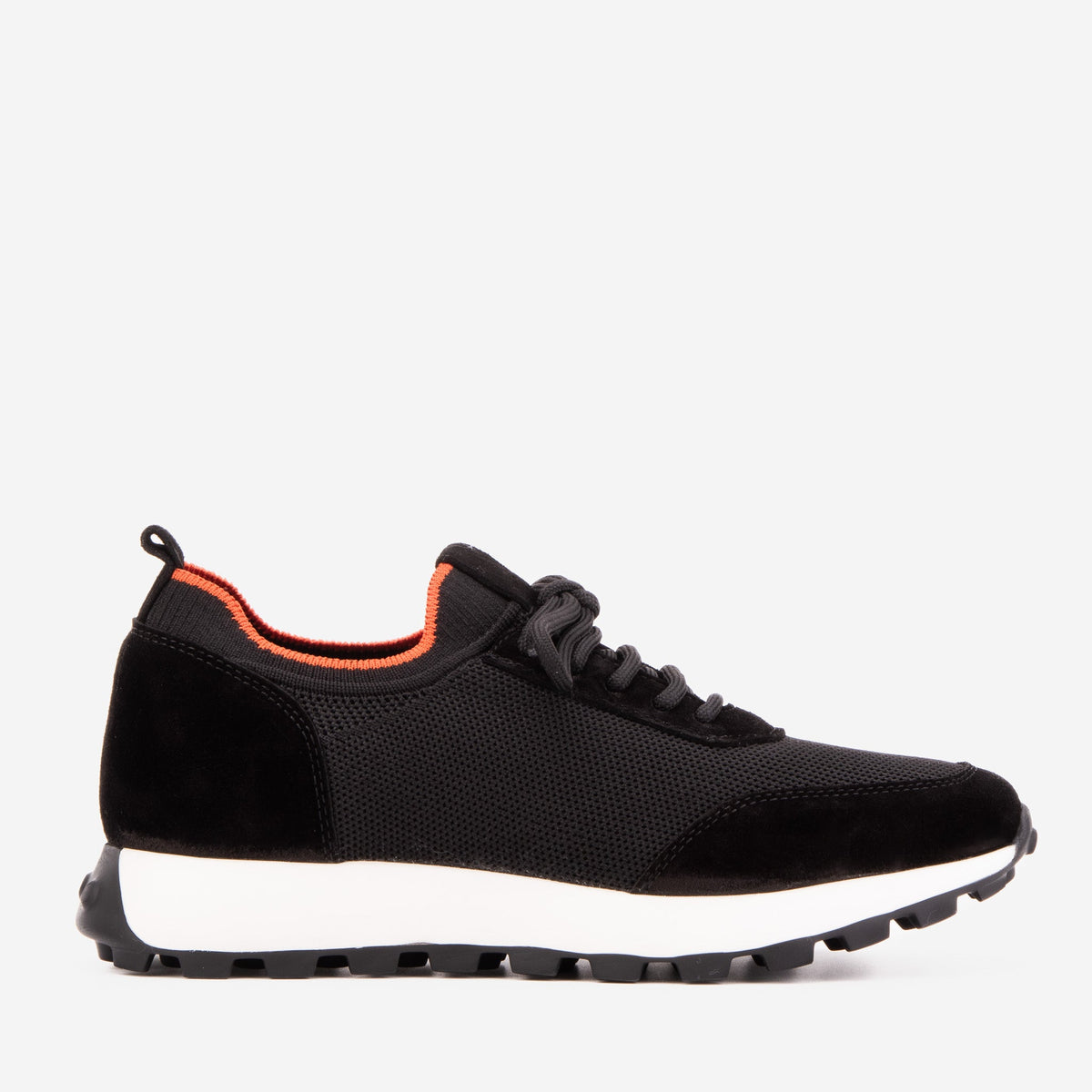 The Berlin Black Suede Leather Sneaker