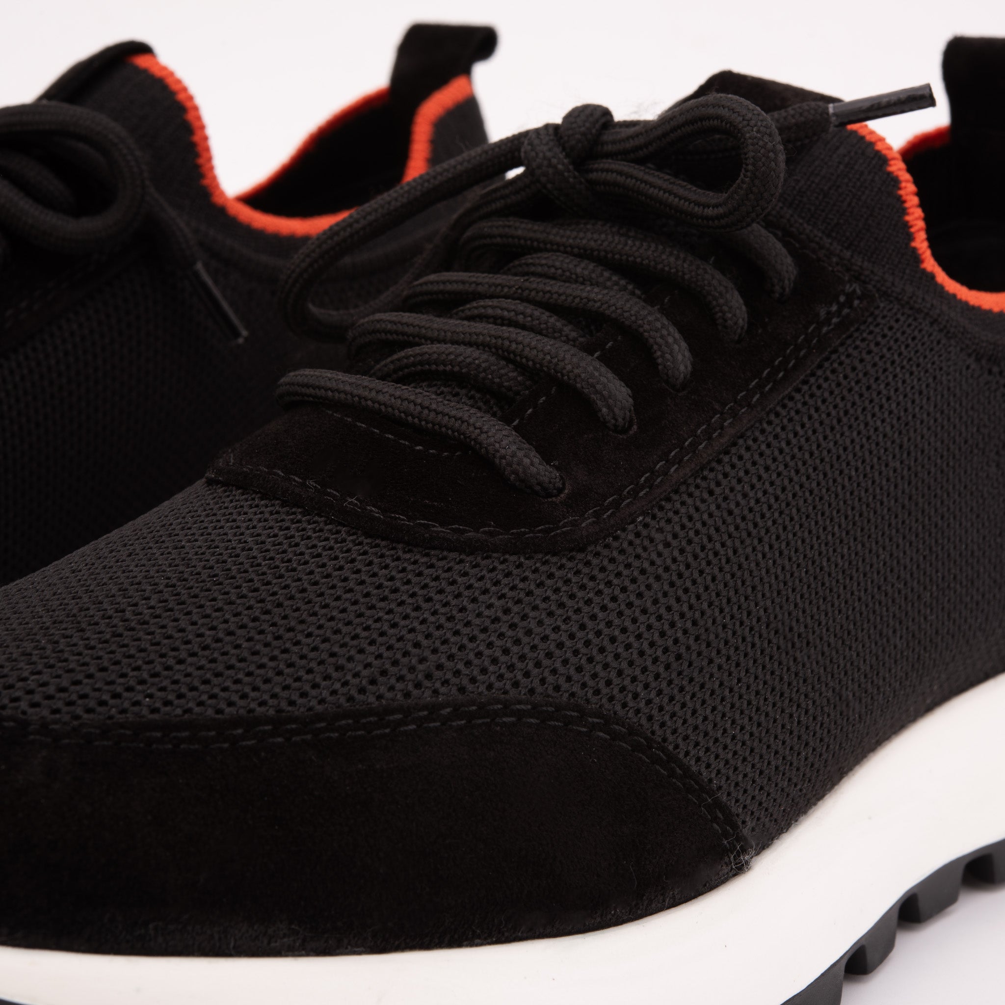 The Berlin Black Suede Leather Sneaker