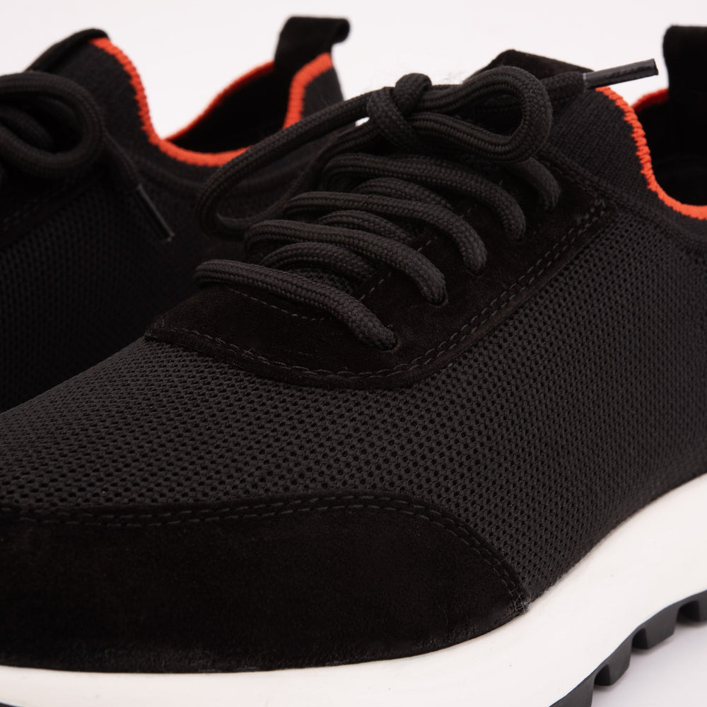 The Berlin Black Suede Leather Sneaker
